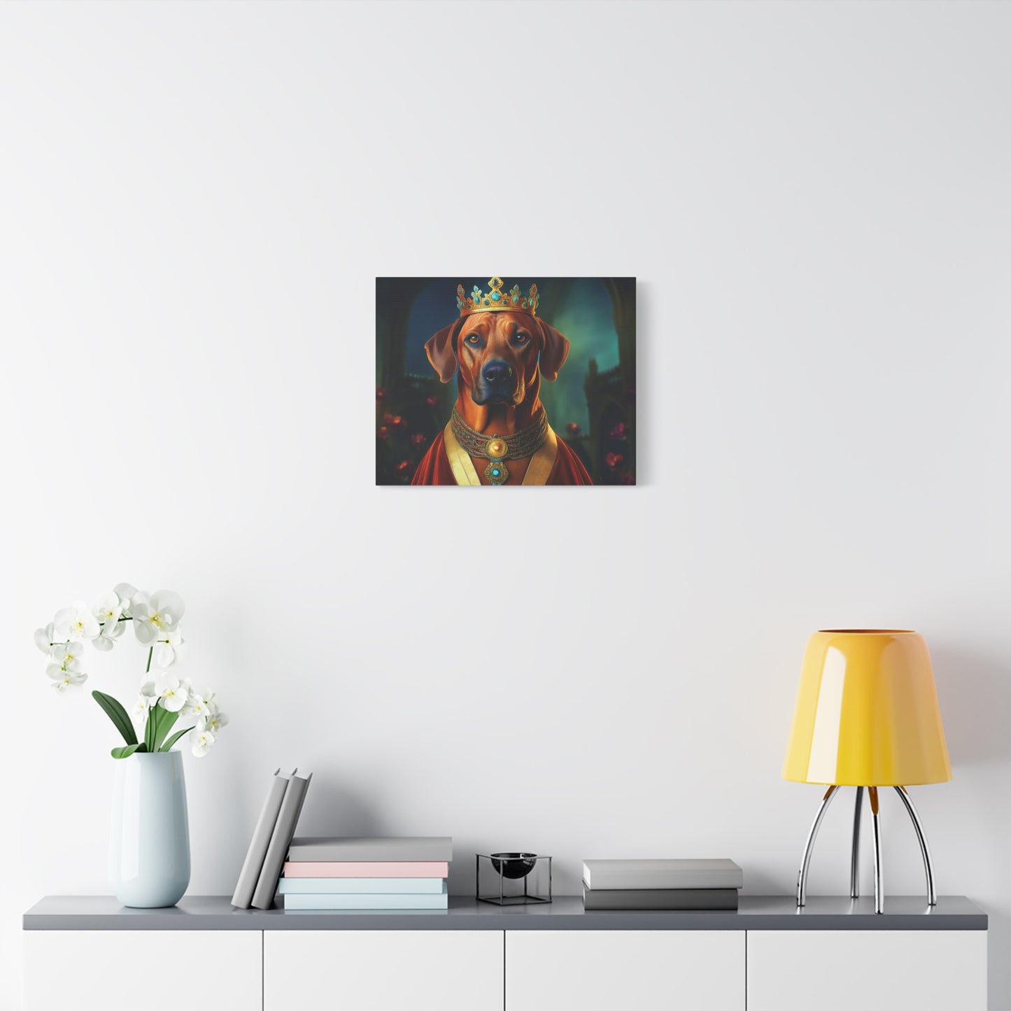 Rhodesian Ridgeback Renaissance Pet Portrait on Canvas, wall art, wall print, dog portrait, dog art