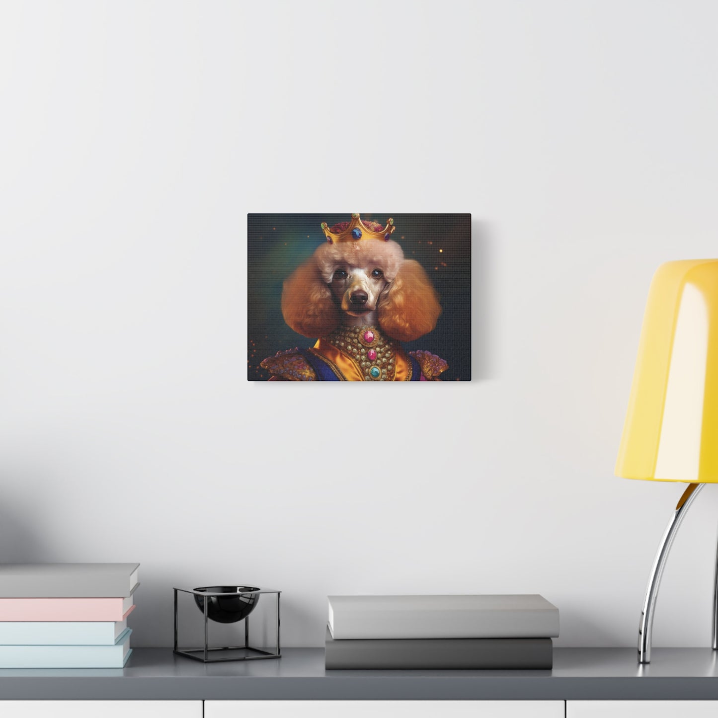 Poodle Pet Dog Renaissance Portrait on Canvas | Wall art | wall print