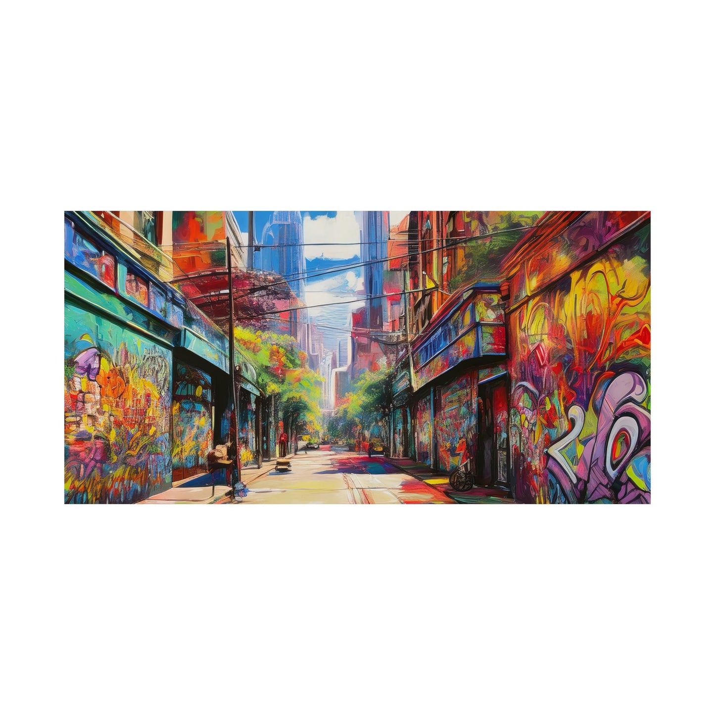 Melbourne Street Graffiti Australia Print | Style 2 | Wall Art | Wall Print