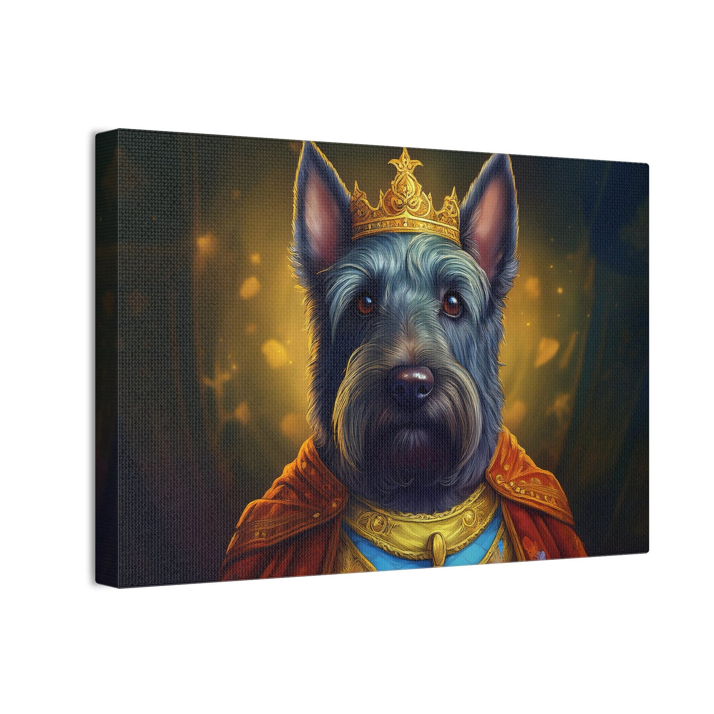 Scottish Terrier Renaissance Pet Portrait on Canvas | Wall art, wall print, dog portrait, dog art