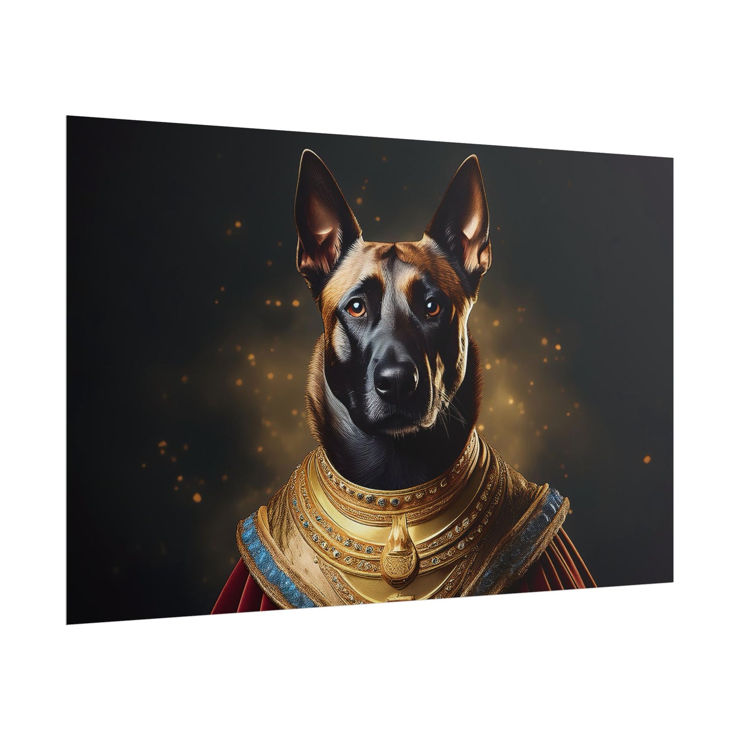 Belgian Malinois Renaissance Dog Portrait Wall Print, Art Print, Art Print, Animal Lover Home Decor, Dog Wall Art, wall art