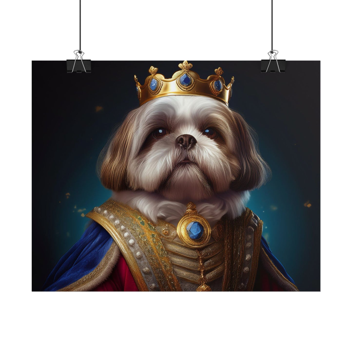 Shih Tzu Renaissance Pet Portrait Print | Dog Lover Wall Art | Dog Memorial Gift | Wall Art | Wall Print