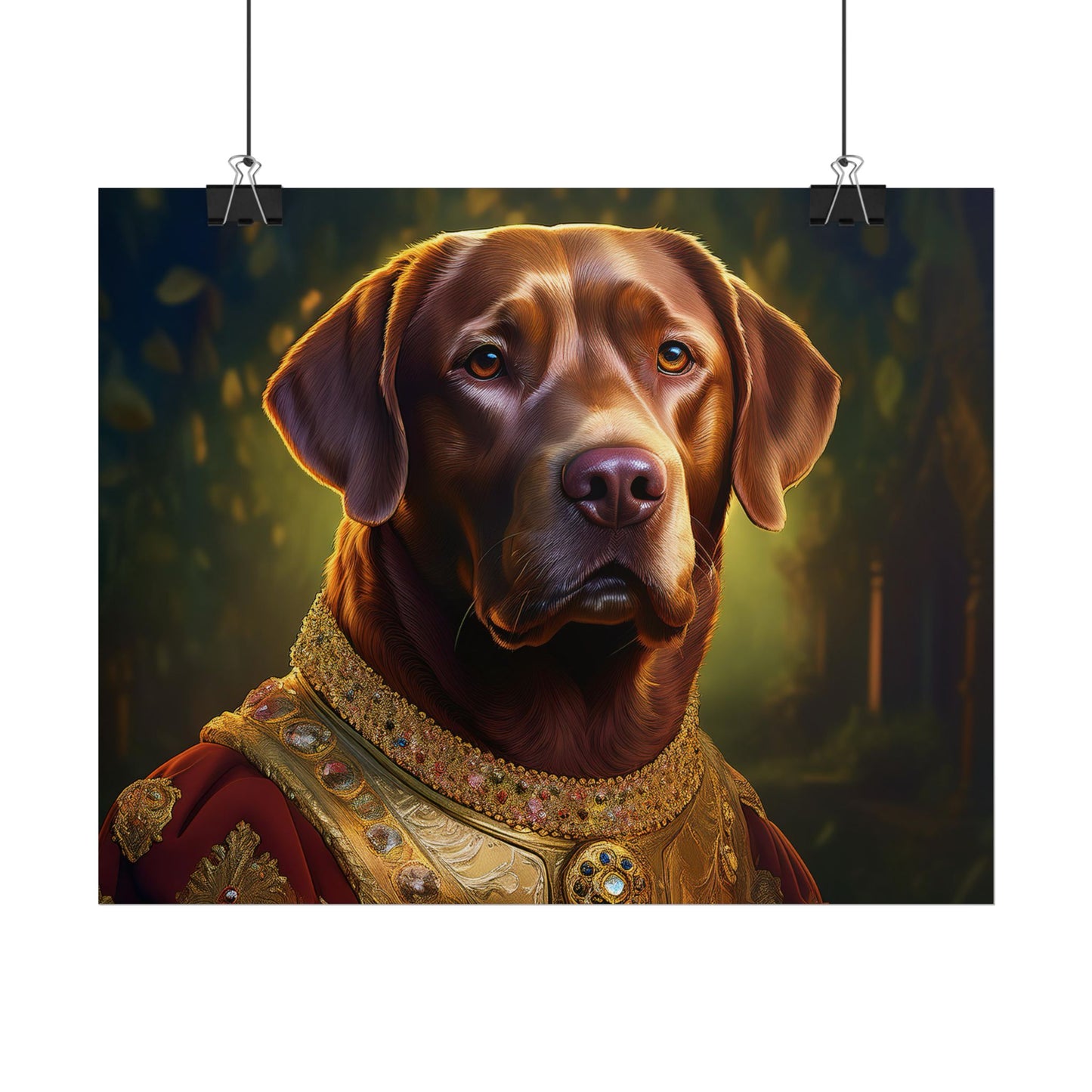 Chesapeake Bay Retriever Dog Renaissance Pet Portrait Print, Animal Lover print, Dog Wall Art, wall print, wall art
