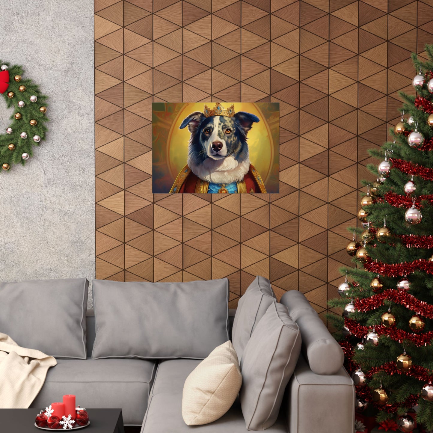 Border Collie Dog Renaissance Pet Portrait Print, Animal Lover gift, wall art, wall print, dog art