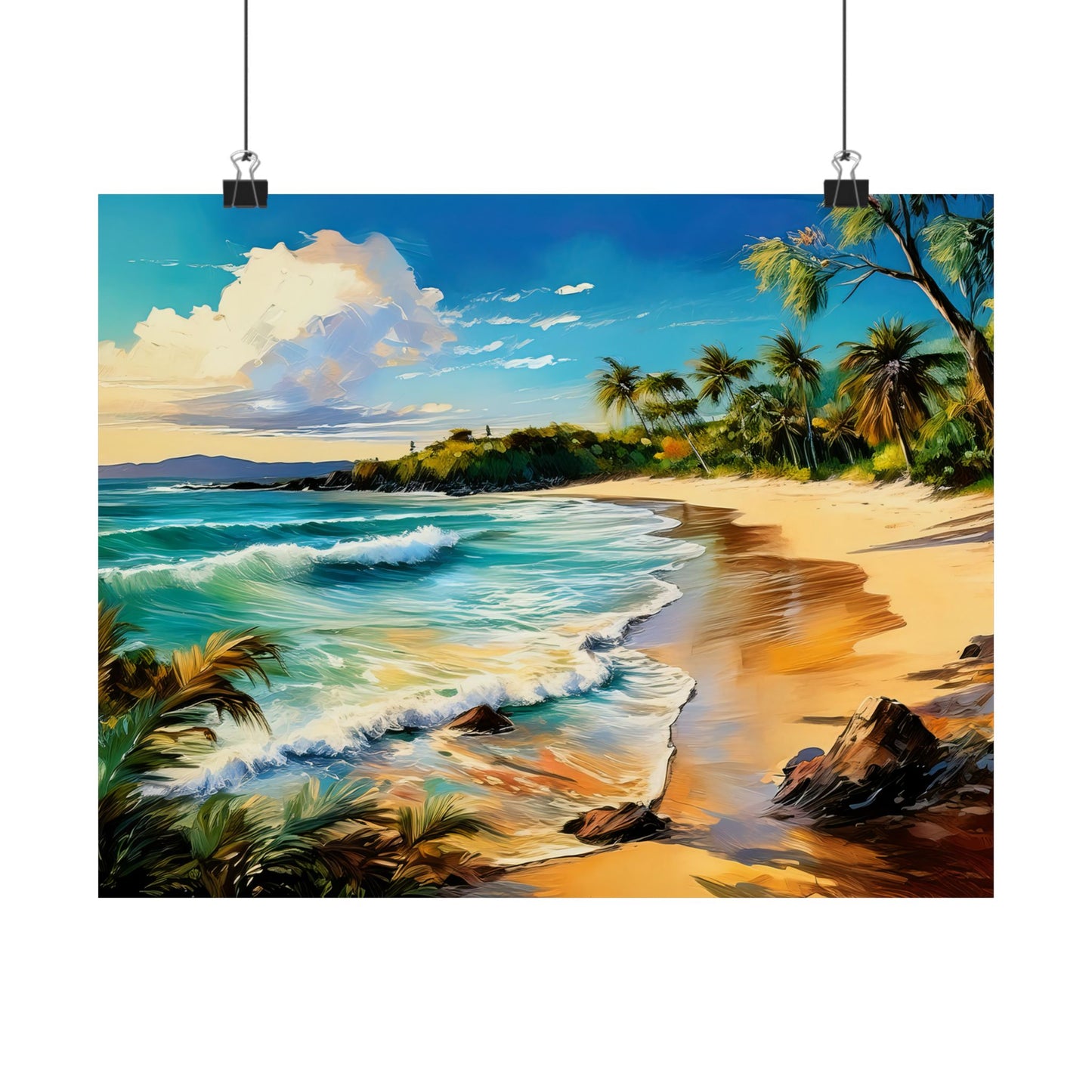 Noosa Main Beach Australia Coastal Print | Style 1 | Wall Art | Wall Print