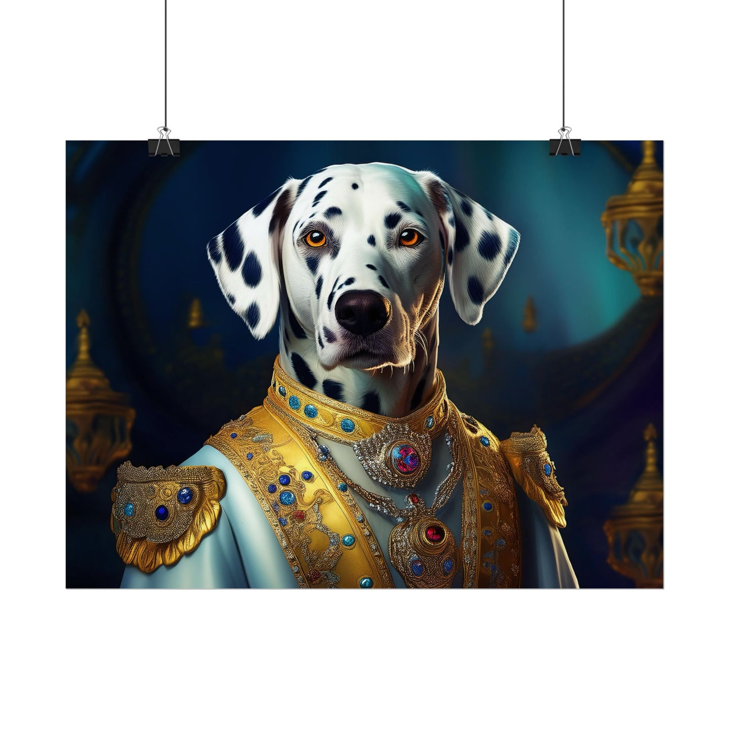 Dalmation Dog Renaissance Pet Portrait Wall Print | Art Print | Wall Art | Dog Art