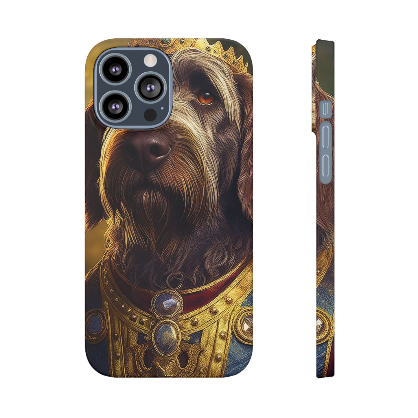Wirehaired Pointing Griffon Renassaince Dog Portrait Slim Phone Case
