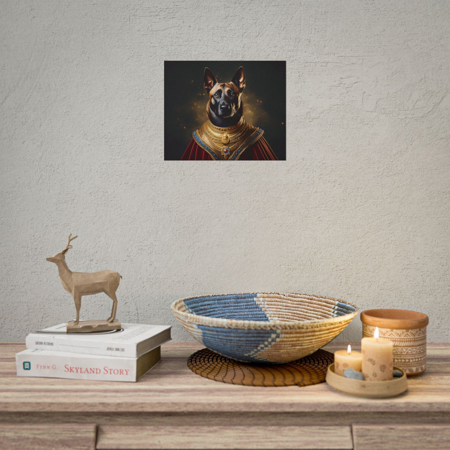 Belgian Malinois Renaissance Dog Portrait Wall Print, Art Print, Art Print, Animal Lover Home Decor, Dog Wall Art, wall art