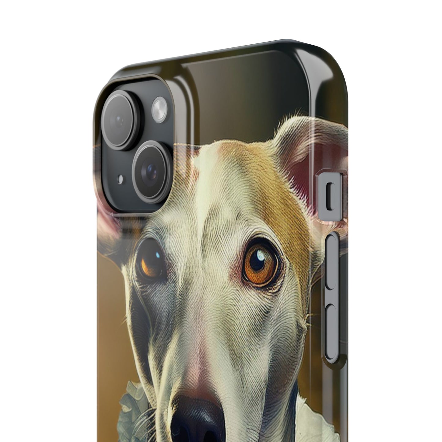 Whippet Renaissance Dog Portrait Slim Phone Case