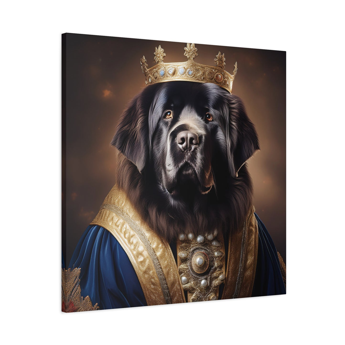 Newfoundland Renaissance Pet Portrait on Canvas | wall art | wall print