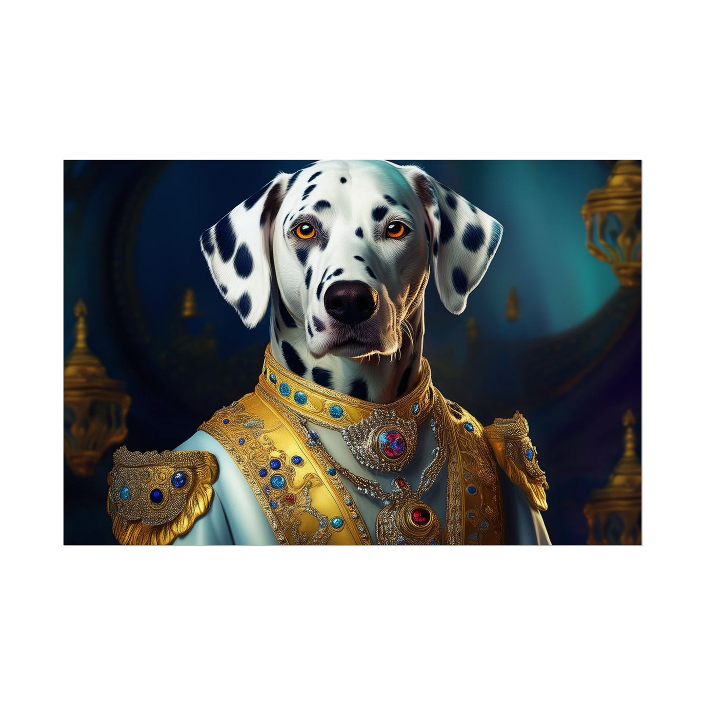 Dalmation Dog Renaissance Pet Portrait Wall Print | Art Print | Wall Art | Dog Art