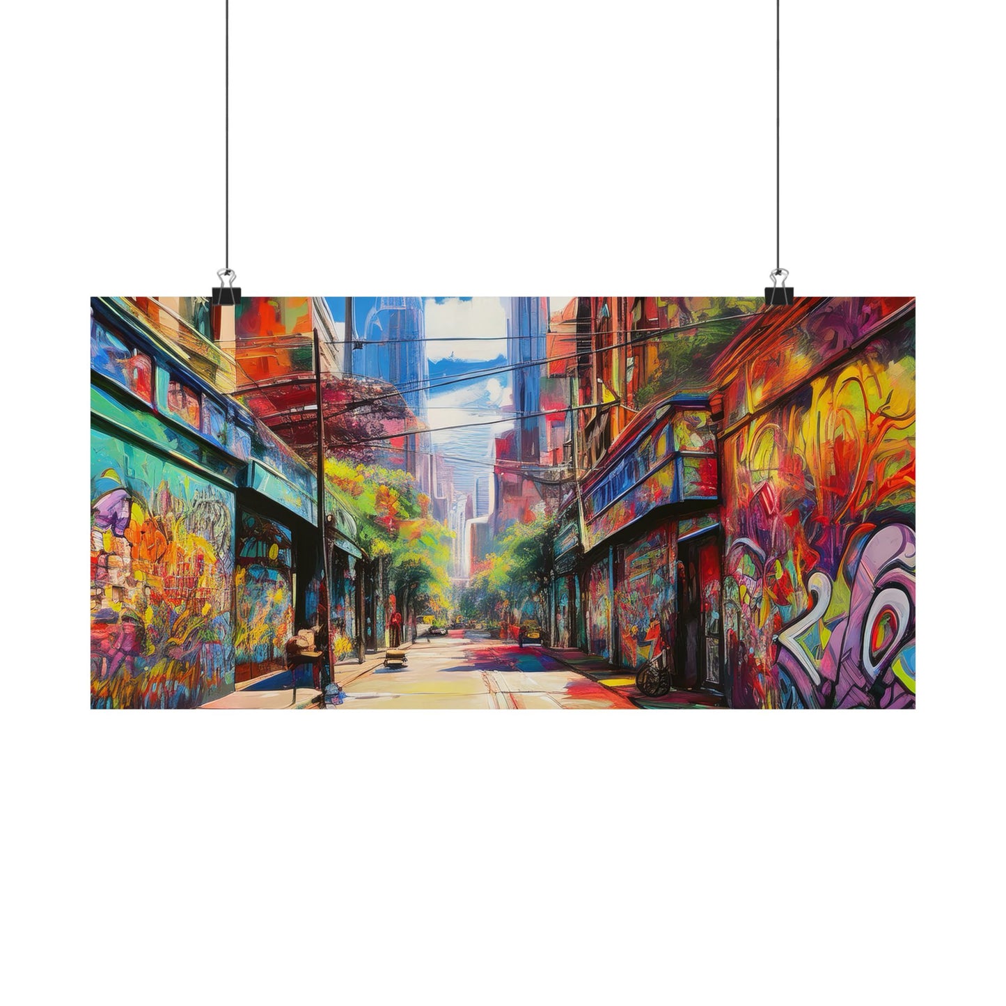 Melbourne Street Graffiti Australia Print | Style 2 | Wall Art | Wall Print