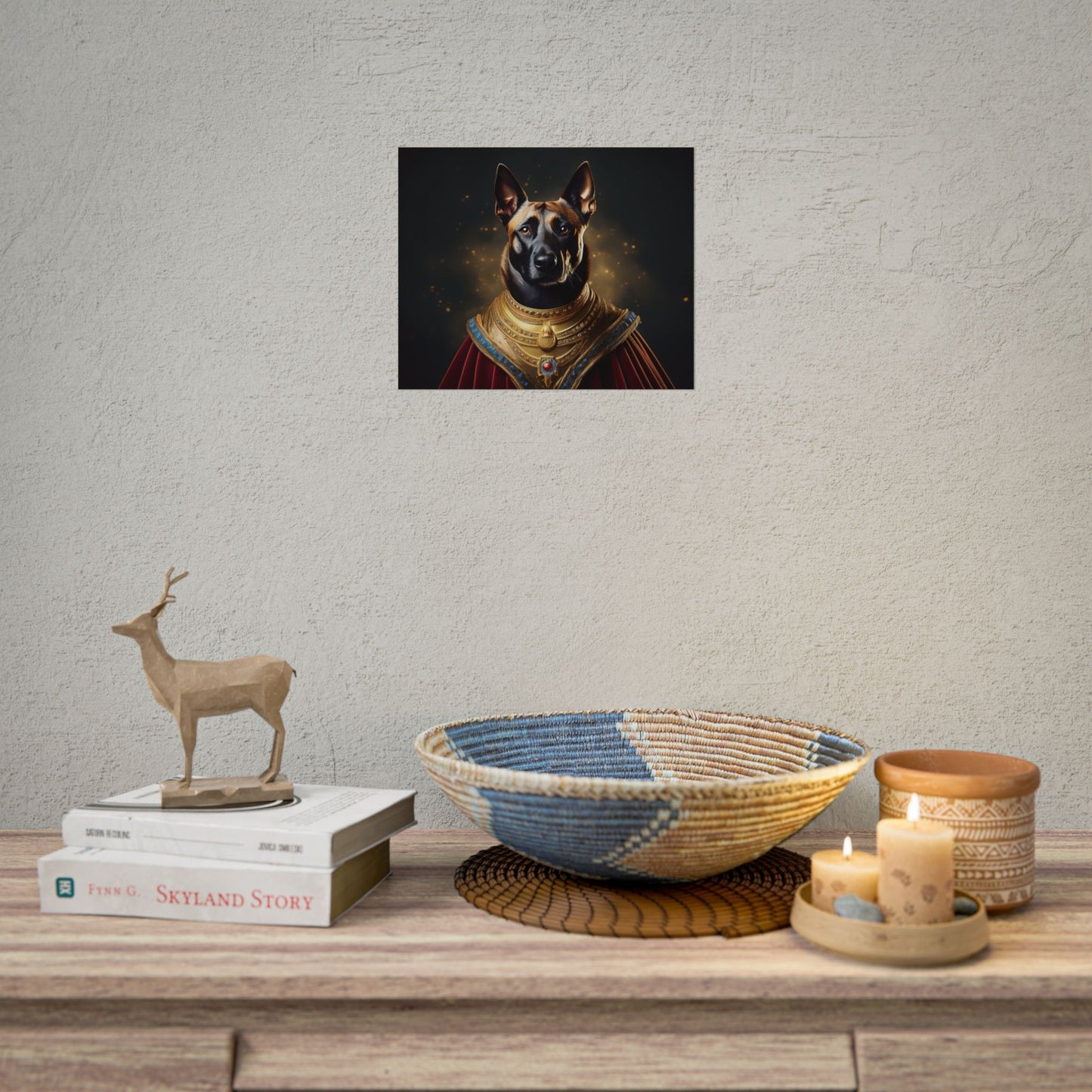 Belgian Malinois Renaissance Dog Portrait Wall Print, Art Print, Art Print, Animal Lover Home Decor, Dog Wall Art, wall art