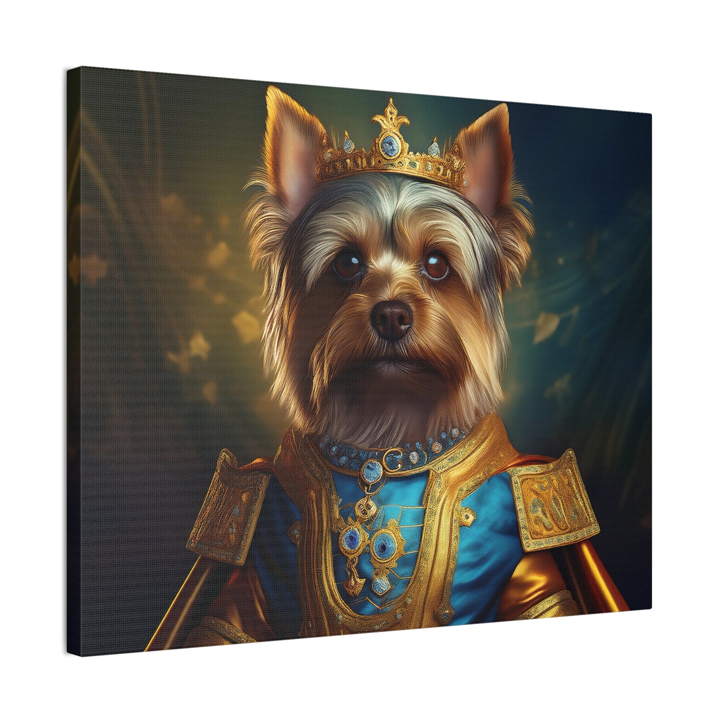 Yorkshire Terrier Renaissance Pet Portrait on Canvas | Wall Art | Wall Print | Dog Art