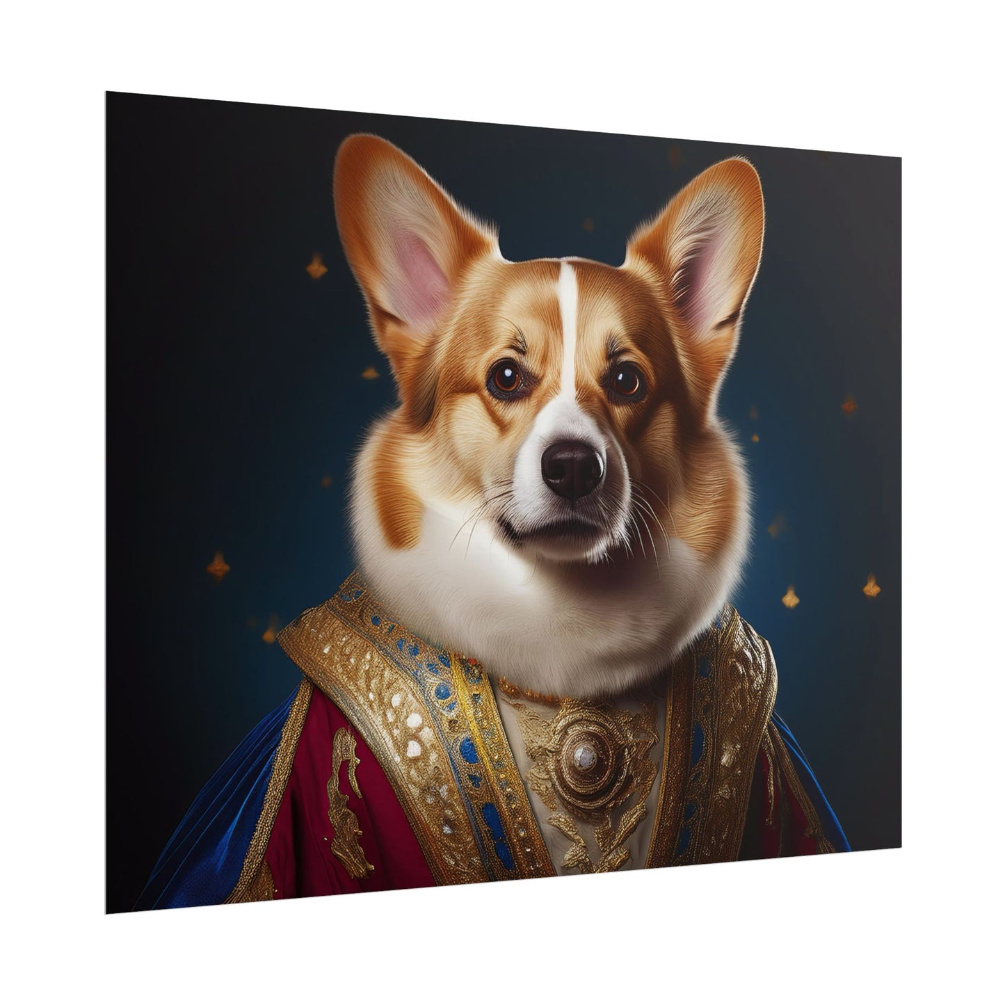 Pembroke Welsh Corgi Renaissance Pet Portrait Print | Wall Art | Wall Print | Dog Art