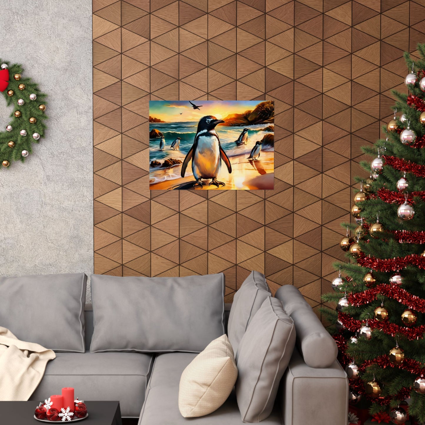 Phillip Island Little Penguins Australia Wall Art | Vibrant Wall Print | Unique Painting Print | Style 3 | Wall Art | Wall Print