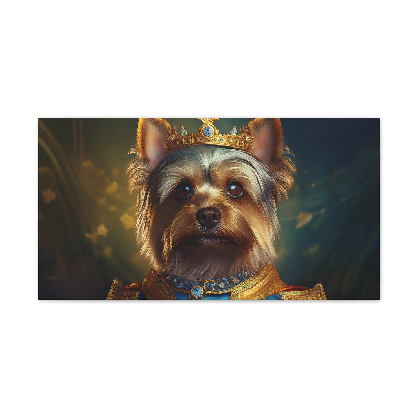 Yorkshire Terrier Renaissance Pet Portrait on Canvas | Wall Art | Wall Print | Dog Art