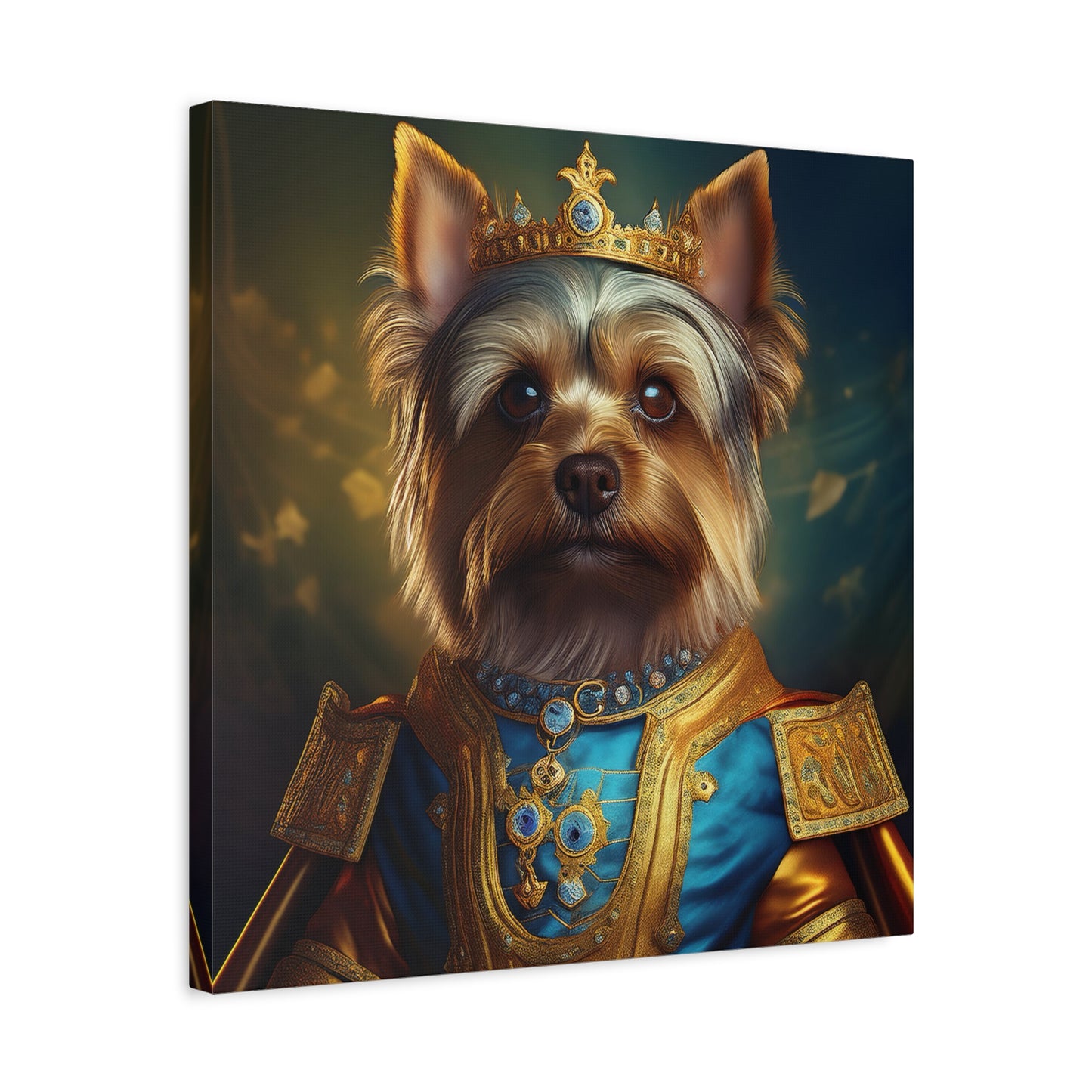 Yorkshire Terrier Renaissance Pet Portrait on Canvas | Wall Art | Wall Print | Dog Art