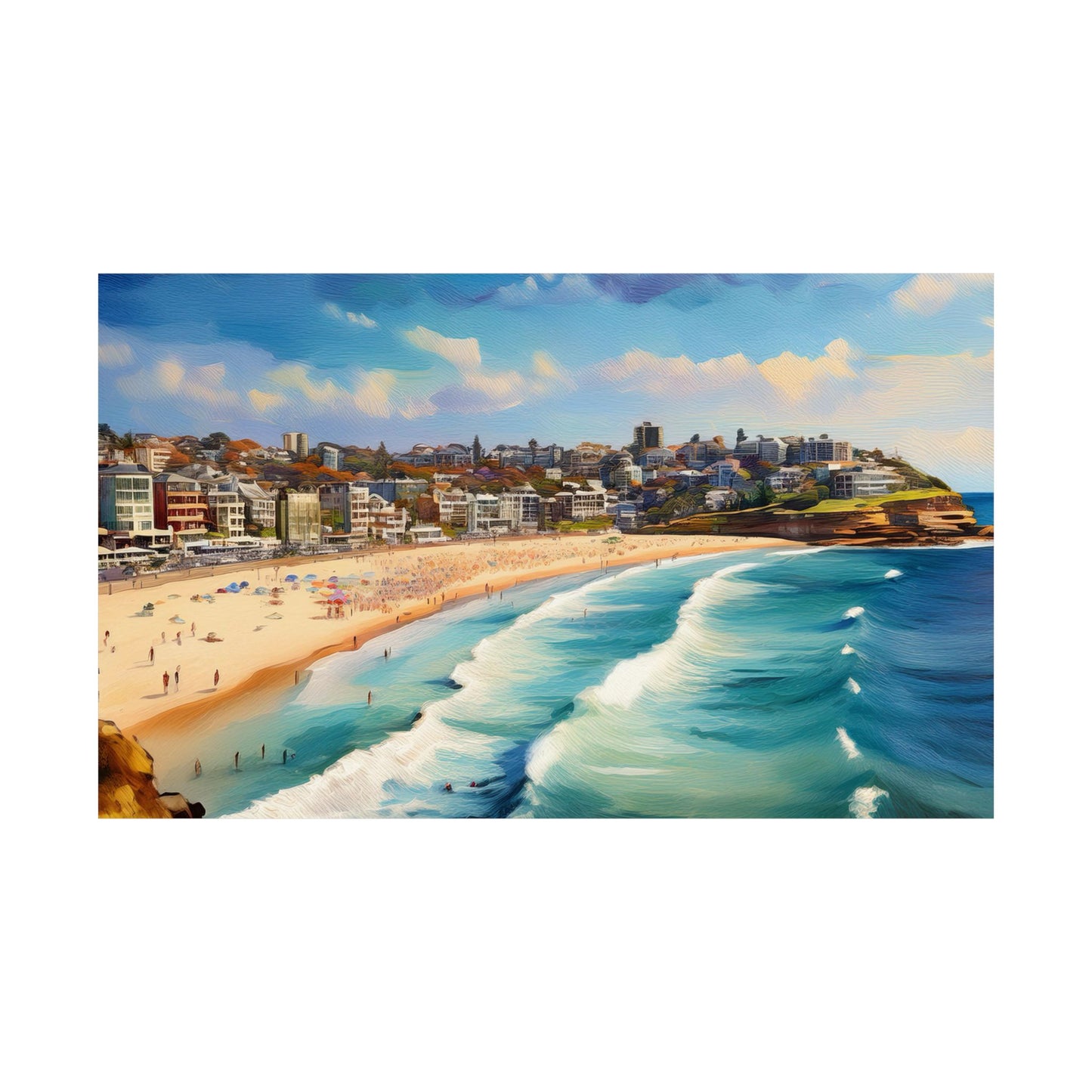 Bondi Beach Australia Coastal Print | Style 1 | Wall Art | Wall Print