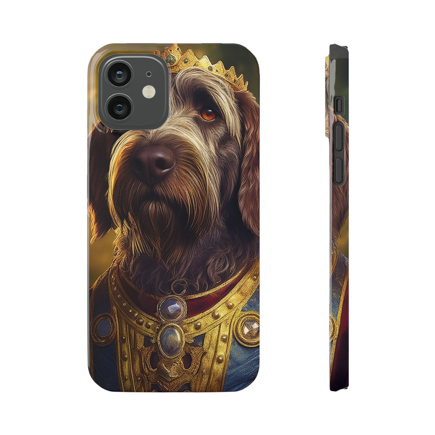 Wirehaired Pointing Griffon Renassaince Dog Portrait Slim Phone Case
