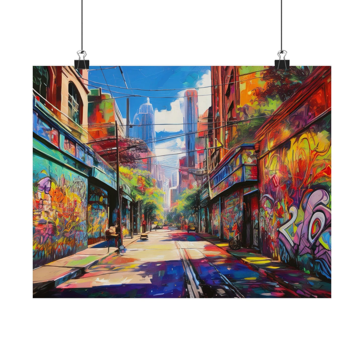 Melbourne Street Graffiti Australia Print | Style 2 | Wall Art | Wall Print