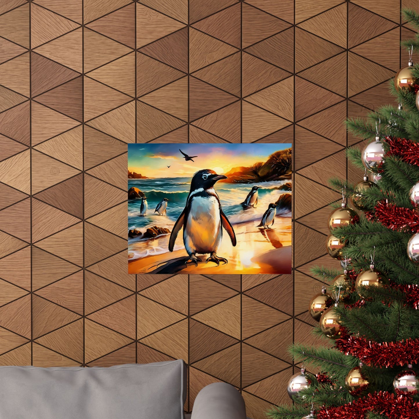 Phillip Island Little Penguins Australia Wall Art | Vibrant Wall Print | Unique Painting Print | Style 3 | Wall Art | Wall Print
