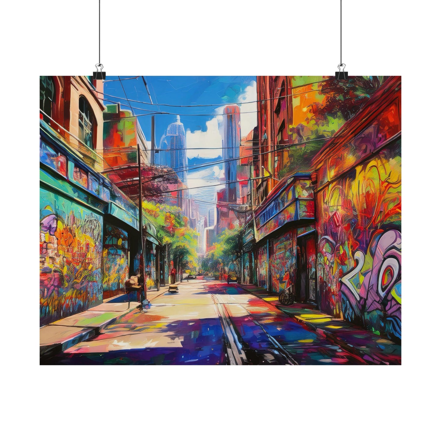 Melbourne Street Graffiti Australia Print | Style 2 | Wall Art | Wall Print