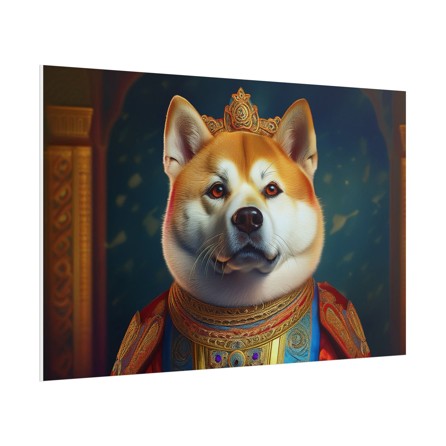 Shiba Dog Renaissance Portrait Print, Art Print, Wall Decor Gift, Animal Lover Home Decor, wall prints, wall art