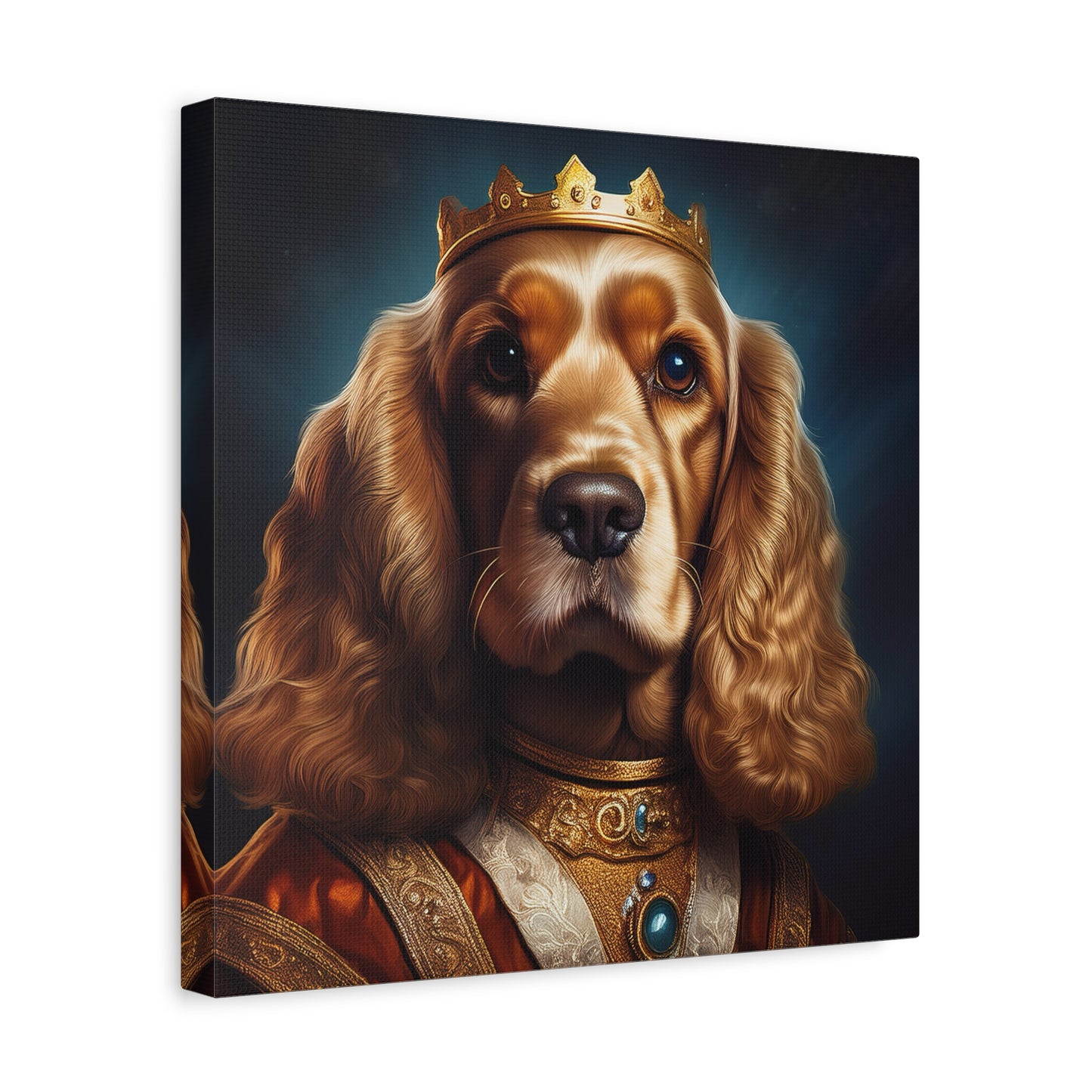 Cocker Spaniel Renaissance Pet Portrait on Canvas | Wall art | wall print