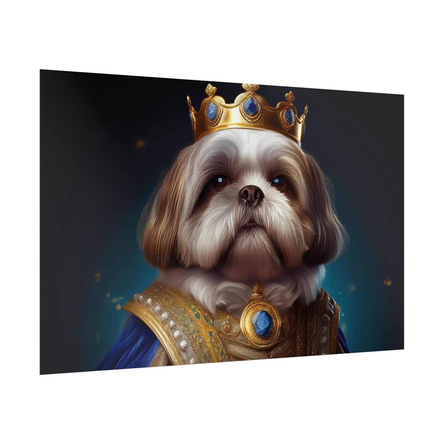 Shih Tzu Renaissance Pet Portrait Print | Dog Lover Wall Art | Dog Memorial Gift | Wall Art | Wall Print