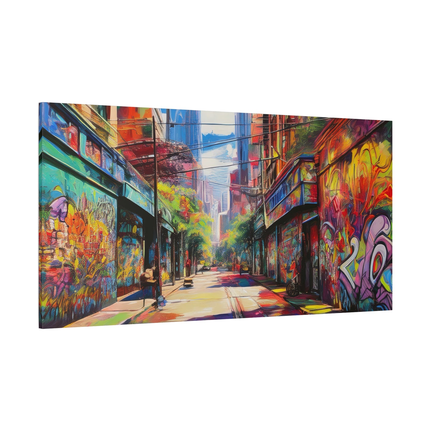 Melbourne Street Graffiti Australia on Canvas | Style 2 | Wall Art | Wall Print