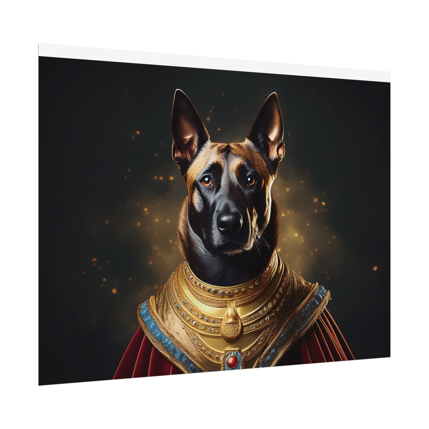Belgian Malinois Renaissance Dog Portrait Wall Print, Art Print, Art Print, Animal Lover Home Decor, Dog Wall Art, wall art