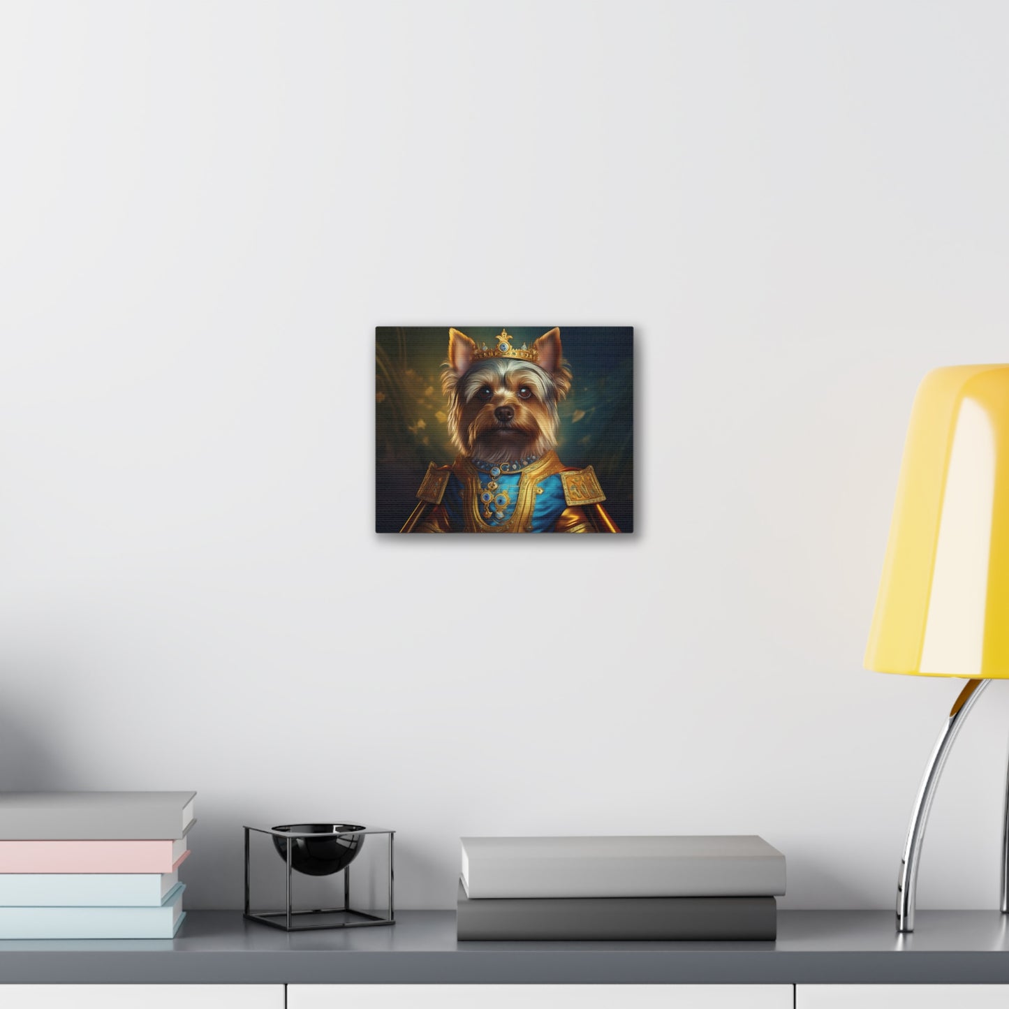 Yorkshire Terrier Renaissance Pet Portrait on Canvas | Wall Art | Wall Print | Dog Art