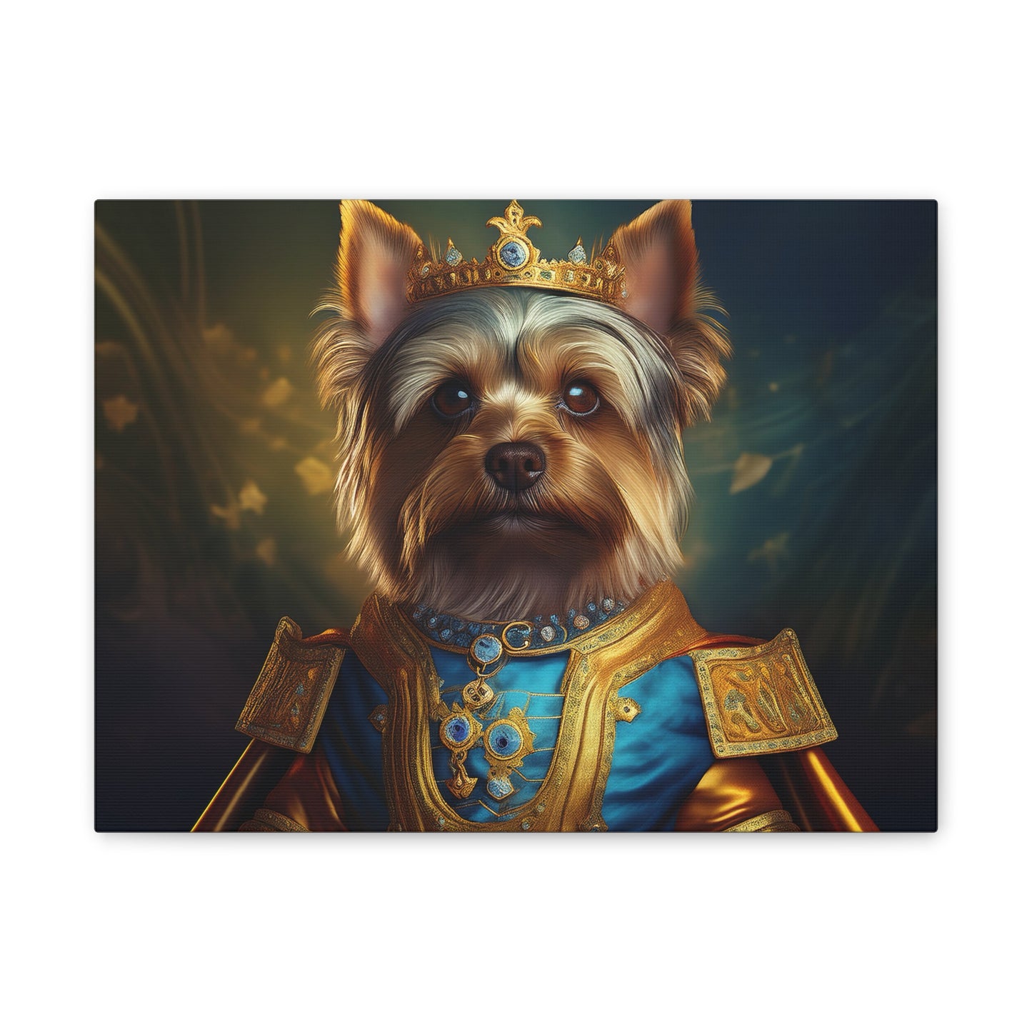 Yorkshire Terrier Renaissance Pet Portrait on Canvas | Wall Art | Wall Print | Dog Art