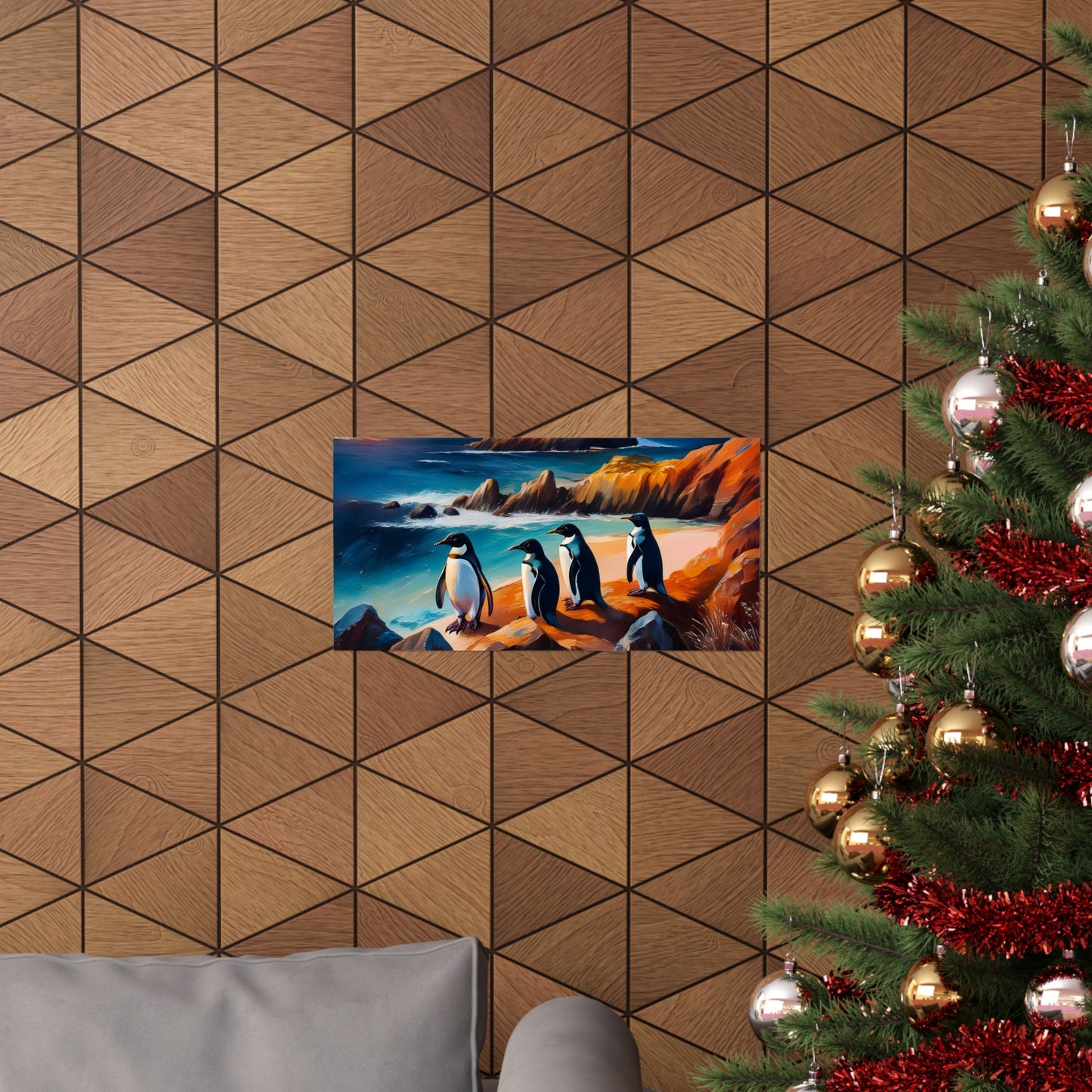 Phillip Island Little Penguins Australia Wall Art | Vibrant Wall Print | Unique Painting Print | Style 2 | Wall Art | Wall Print