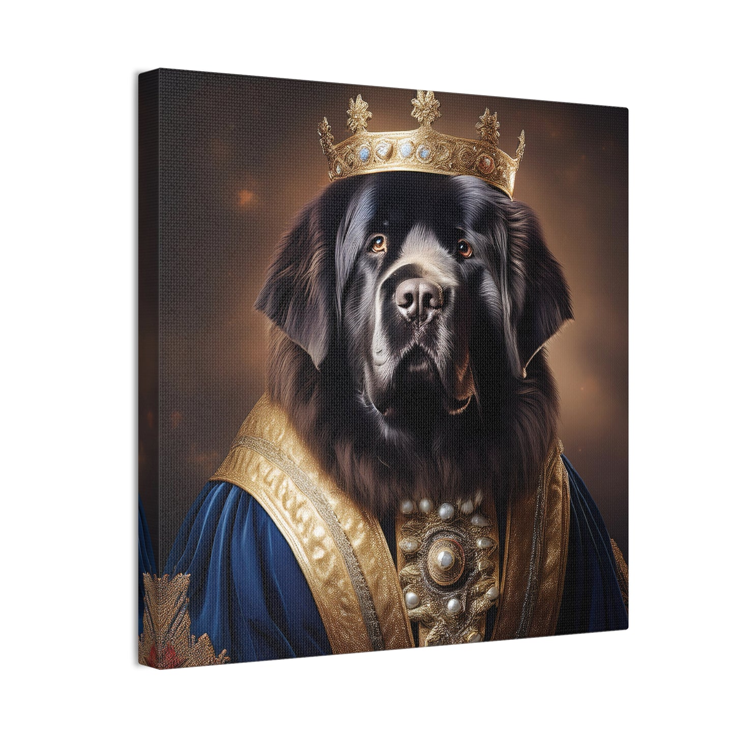 Newfoundland Renaissance Pet Portrait on Canvas | wall art | wall print