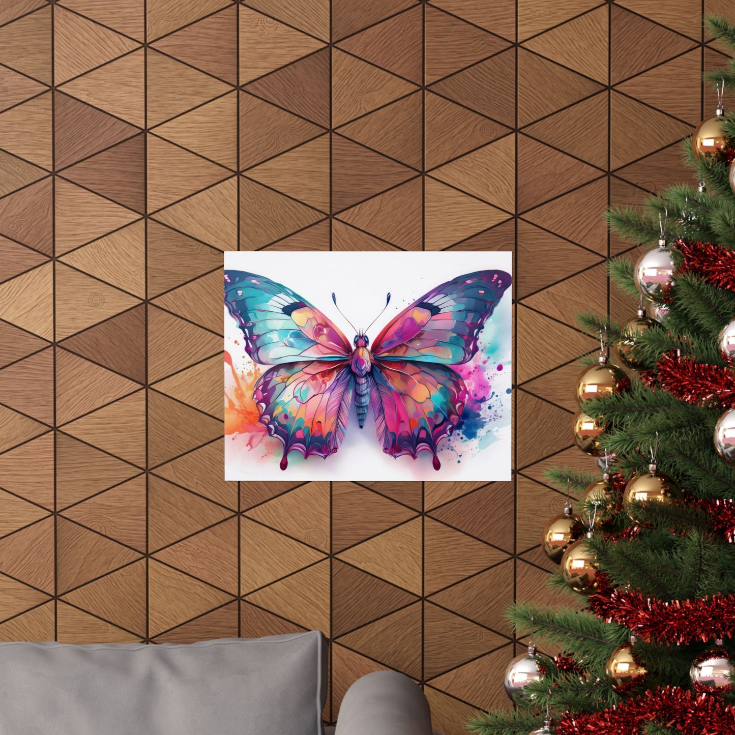 Colorful Butterfly Alcohol Ink Wall Art | Butterfly wall art | Wall Art | Wall Print