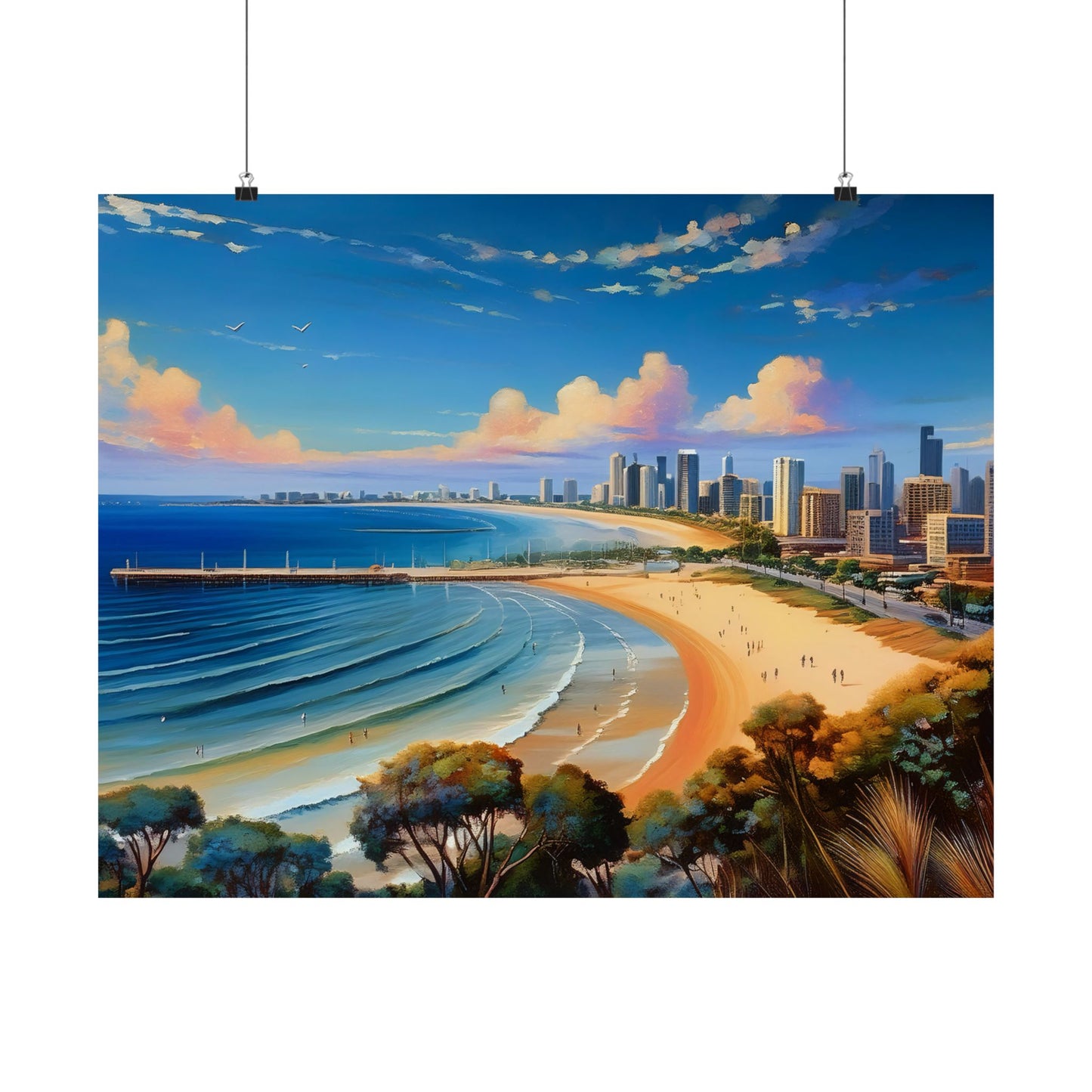 St Kilda Beach Australia Coastal Print | Style 1 | Wall Art | Wall Print