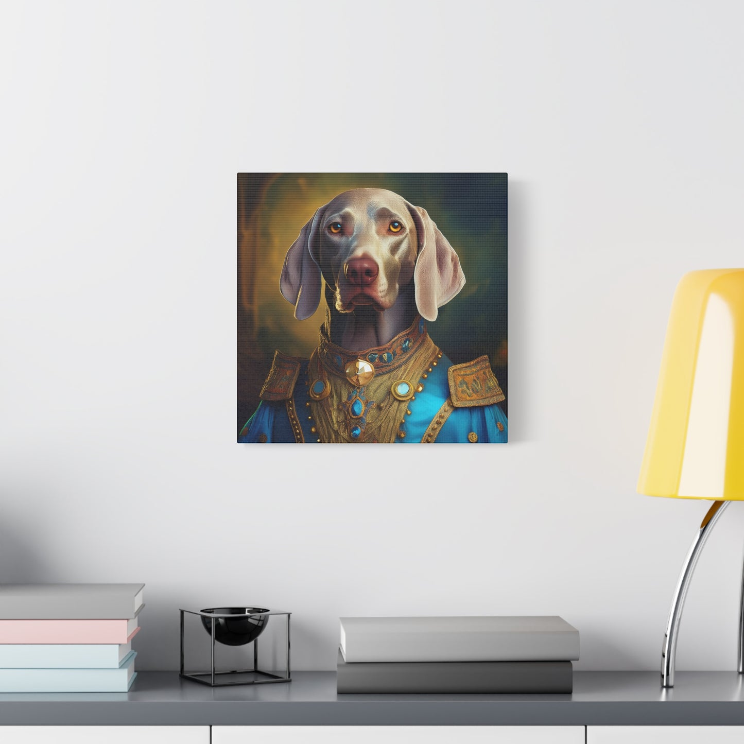 Weimaraner Renaissance Pet Portrait on Canvas - wall art, wall print, dog portrait, dog art