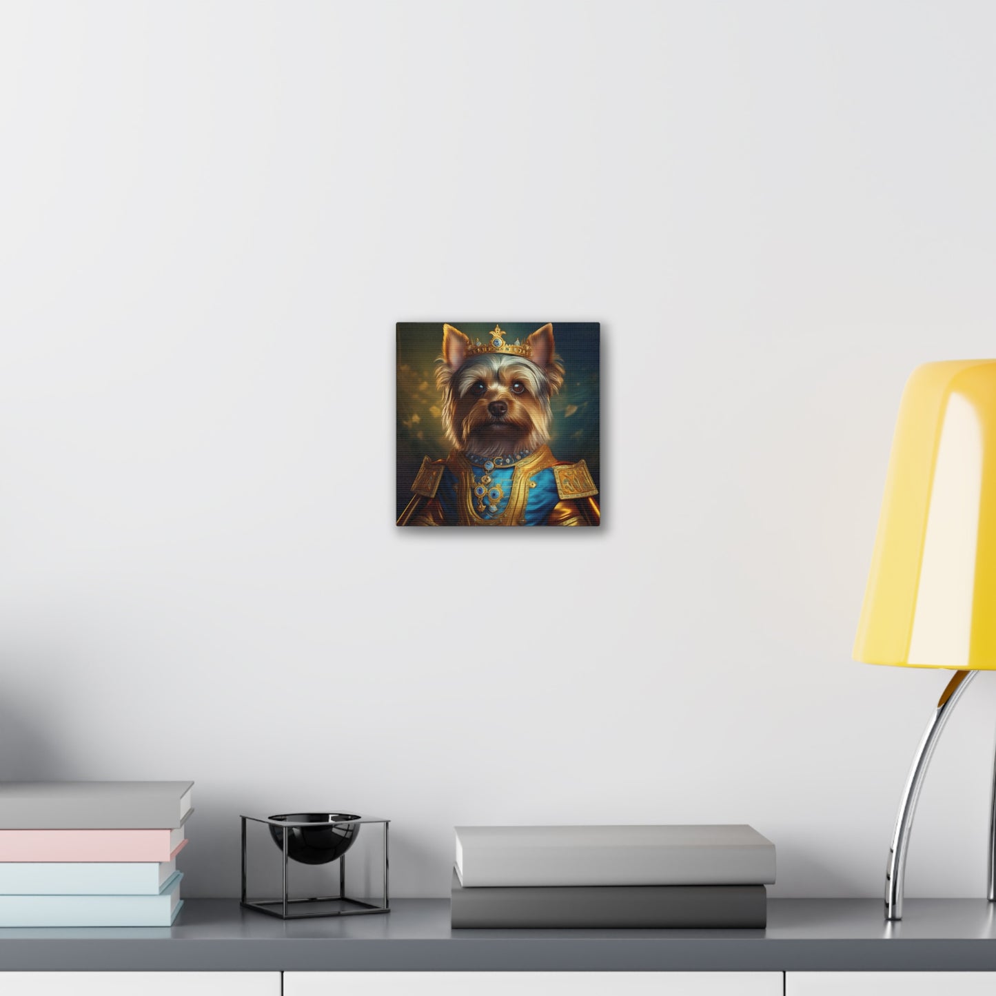 Yorkshire Terrier Renaissance Pet Portrait on Canvas | Wall Art | Wall Print | Dog Art
