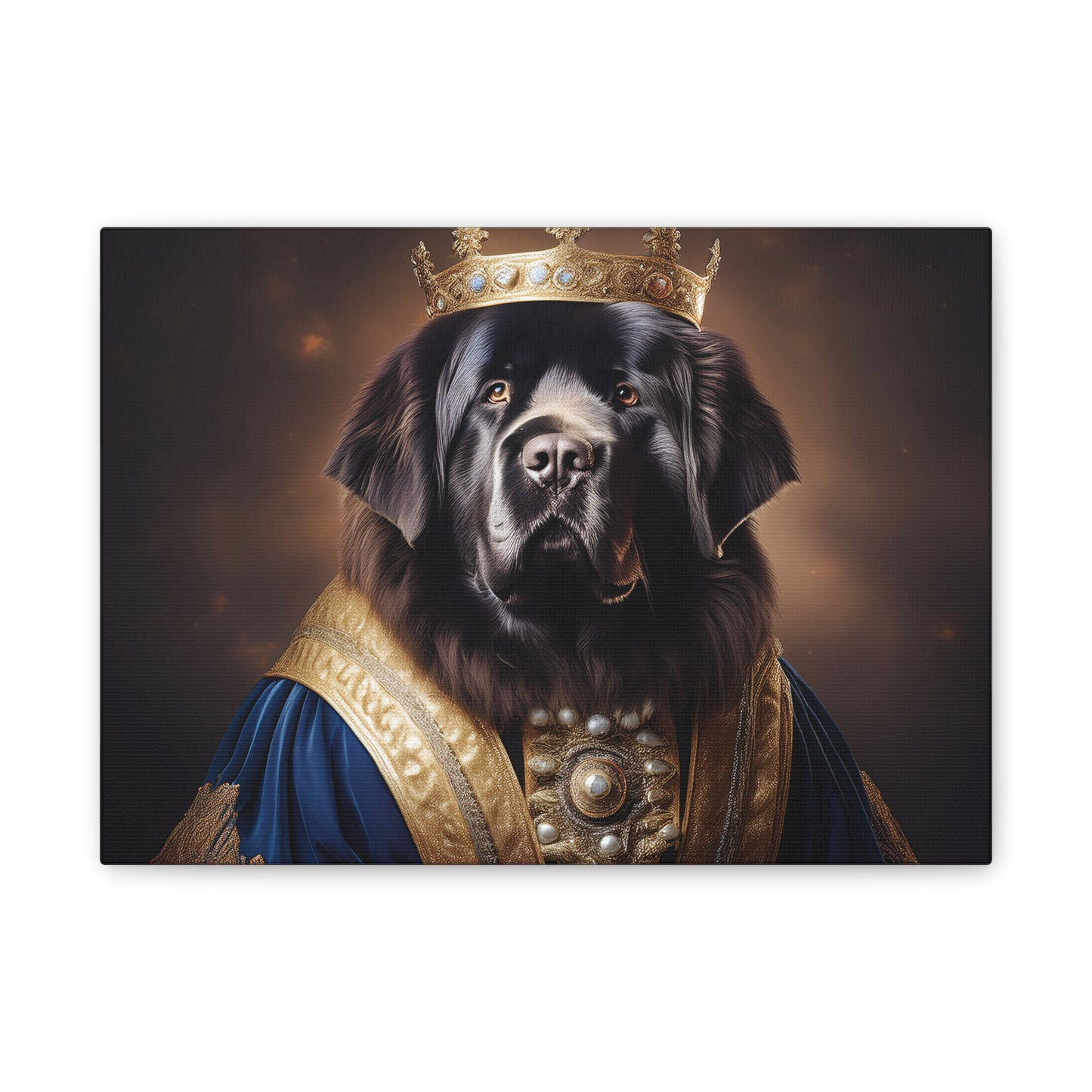 Newfoundland Renaissance Pet Portrait on Canvas | wall art | wall print