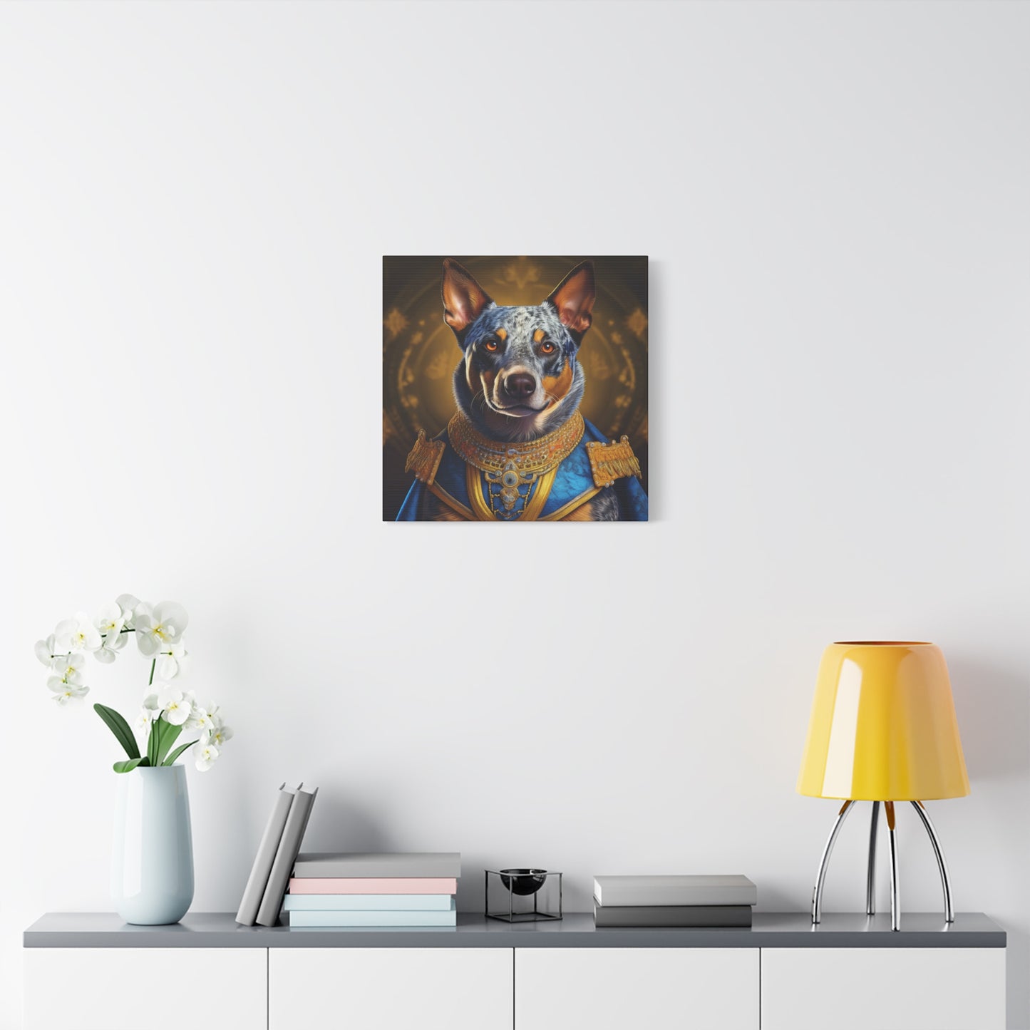 Australian Cattle Dog Renaissance Pet Portrait on Canvas | wall art | wall print
