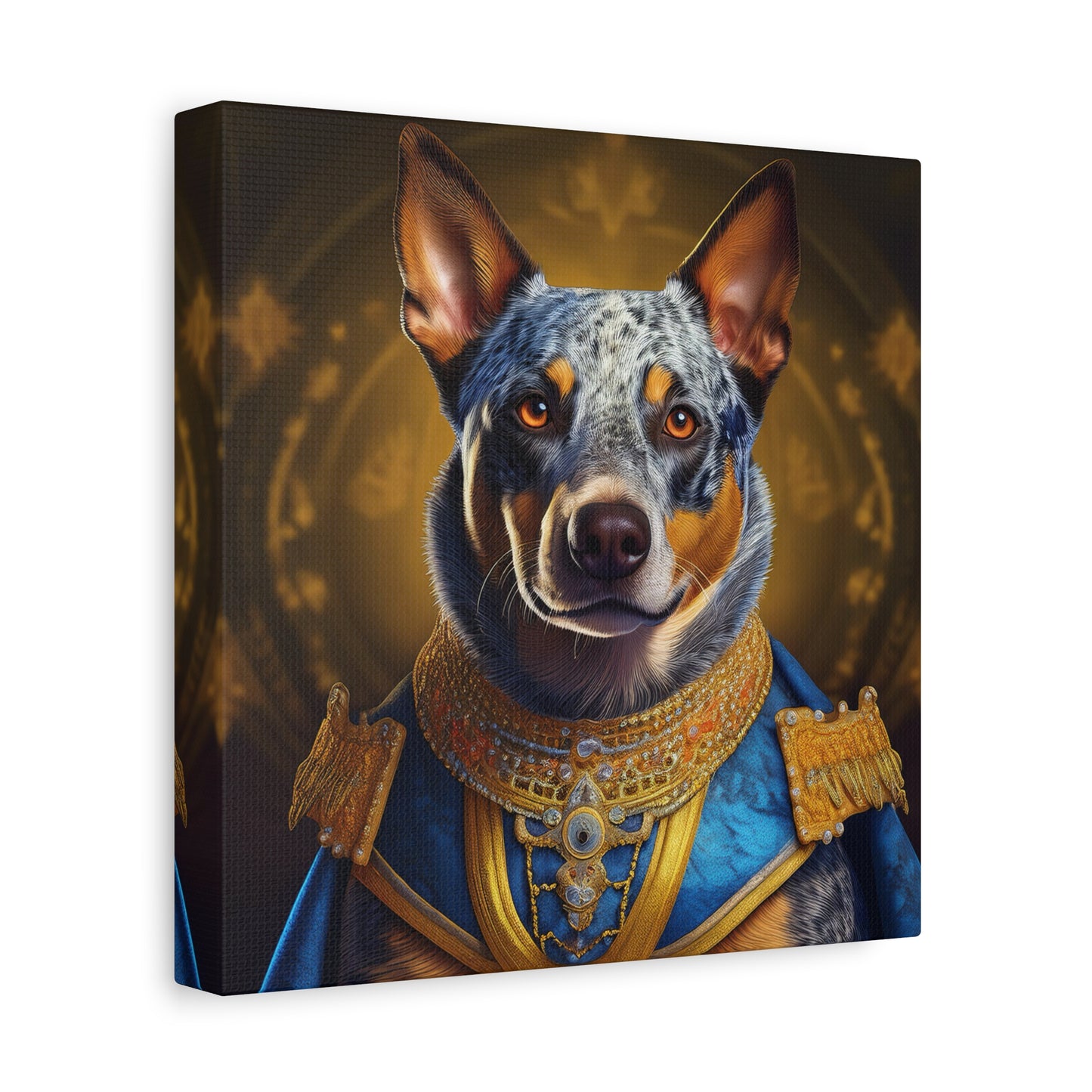 Australian Cattle Dog Renaissance Pet Portrait on Canvas | wall art | wall print