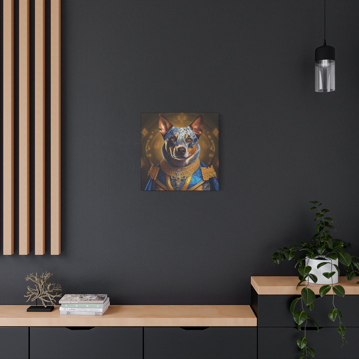 Australian Cattle Dog Renaissance Pet Portrait on Canvas | wall art | wall print