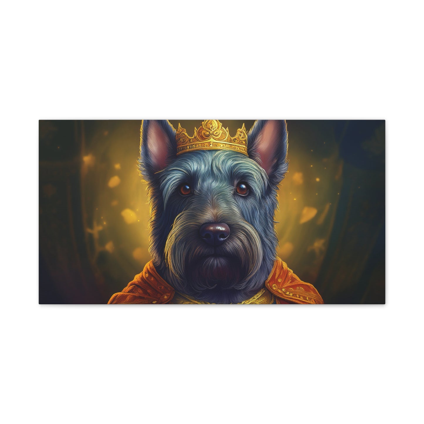 Scottish Terrier Renaissance Pet Portrait on Canvas | Wall art, wall print, dog portrait, dog art