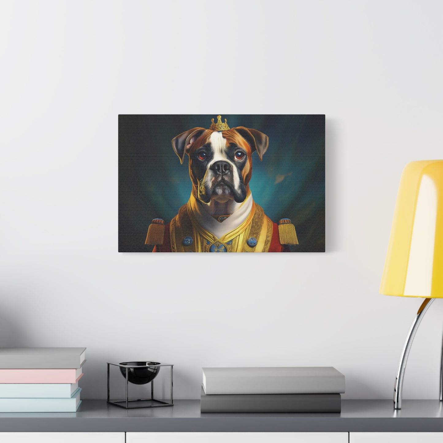 Boxer Renaissance Pet Portrait on Canvas, wall art, wall print, dog portrait, dog art