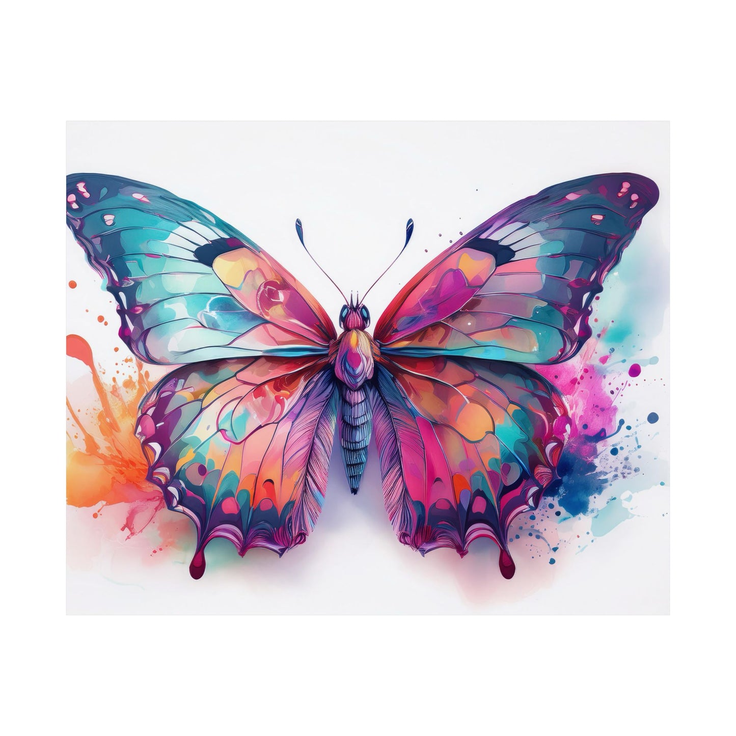 Colorful Butterfly Alcohol Ink Wall Art | Butterfly wall art | Wall Art | Wall Print