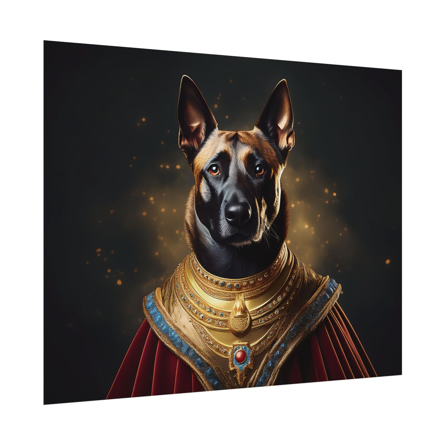 Belgian Malinois Renaissance Dog Portrait Wall Print, Art Print, Art Print, Animal Lover Home Decor, Dog Wall Art, wall art