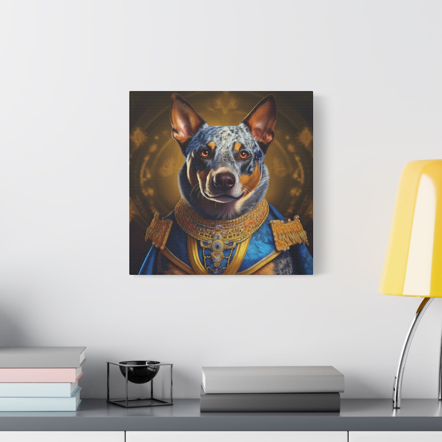 Australian Cattle Dog Renaissance Pet Portrait on Canvas | wall art | wall print