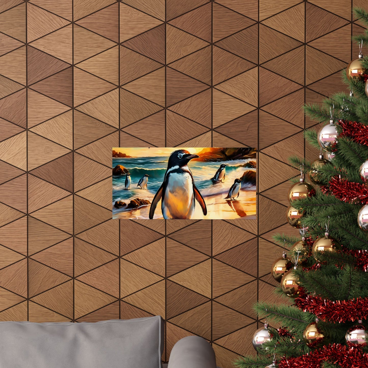 Phillip Island Little Penguins Australia Wall Art | Vibrant Wall Print | Unique Painting Print | Style 3 | Wall Art | Wall Print